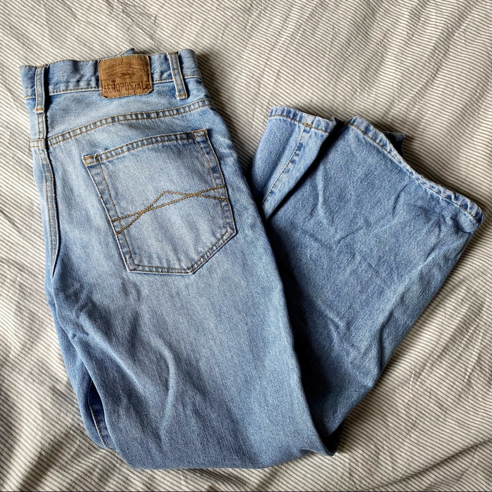 Vintage Aéropostale Benton Original Bootcut jeans low waist in light wash blue